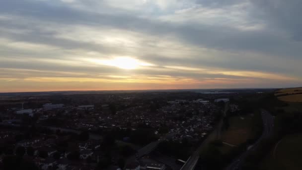 Zpomalené Záběry Central Luton City England Záběry Byly Pořízeny Kamerou — Stock video