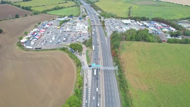 England September 2022 Time Lapse View British Motorways — Stock video