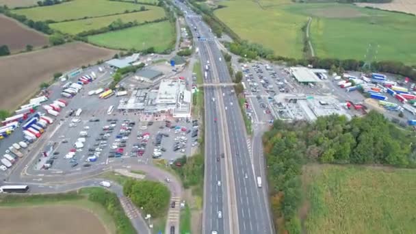 Inglaterra Reino Unido Setembro 2022 Time Lapse View British Motorways — Vídeo de Stock