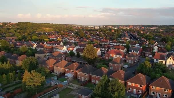 Luton Anglia Egyesült Királyság Február 2022 Sunset Homes — Stock videók