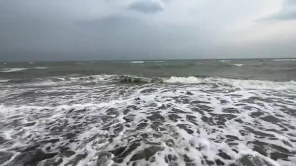 Пляж Море Кувейте — стоковое видео