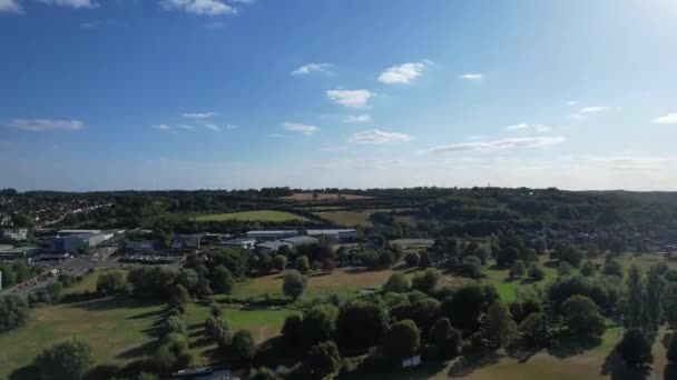 Flygfoto Över Lokala Offentliga Parken Hemel Hempstead Town England Tillbringar — Stockvideo