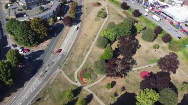 Aerial View Local Public Park Hemel Hempstead Város Anglia Emberek — Stock videók