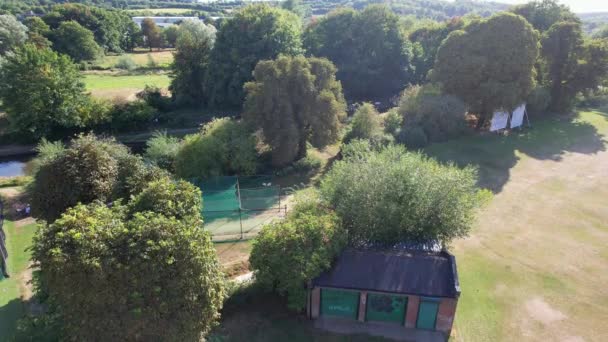Vista Aérea Del Parque Público Local Hemel Hempstead Ciudad Inglaterra — Vídeos de Stock