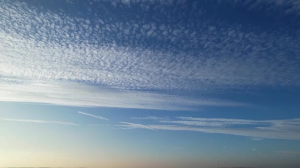 Najlepszy Widok Zachód Słońca Dramatyczne Chmury Kolorowym Niebem Nad Albans — Wideo stockowe