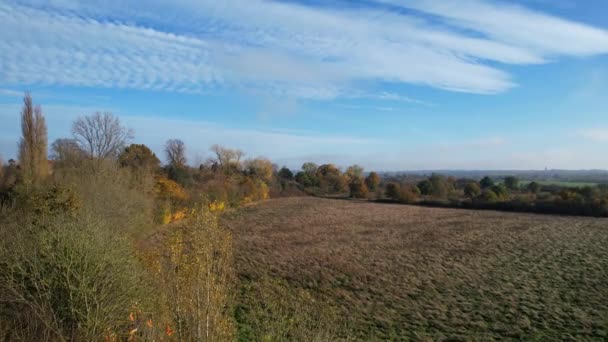 Beautiful Aerial Footage British Landscape Countryside Albans England — Stockvideo