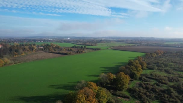 Krásné Letecké Záběry Britské Krajiny Krajiny Albans England — Stock video