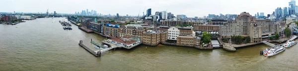 英国伦敦 2023年6月8日 伦敦市中心泰晤士河和伦敦桥全景 — 图库照片