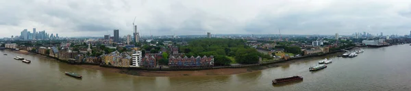 Londyn Anglia Wielka Brytania Czerwca 2023 Panoramiczny Widok Tamizę London — Zdjęcie stockowe