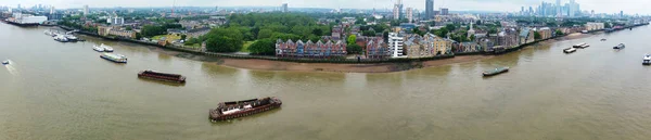 London England Storbritannien Juni 2023 Panoramautsikt Över River Thames Och — Stockfoto