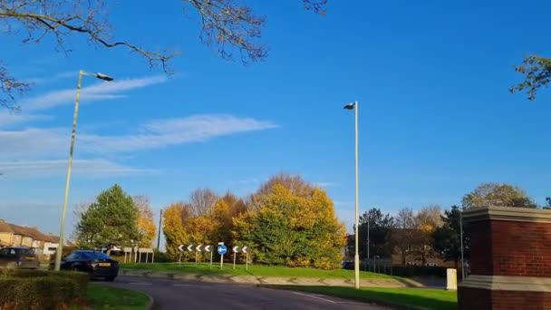 Albans England Velká Británie Listopadu 2022 Krásný Výhled Park Parku — Stock video