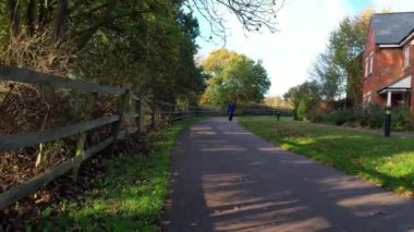 St Albans, İngiltere, Birleşik Krallık - 13 Kasım 2022: St Albans, Hertfordshire Park 'taki güzel manzara