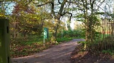 St Albans, İngiltere, Birleşik Krallık - 13 Kasım 2022: St Albans, Hertfordshire Park 'taki güzel manzara