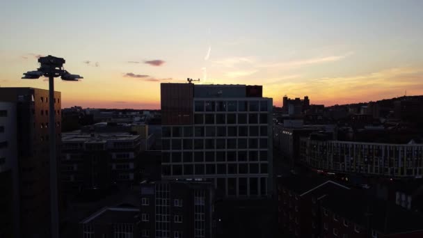 Кадри Центрального Міста Лутон Англії Кадри Були Зняті Камерою Дроне — стокове відео