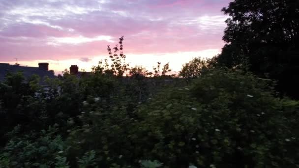 Luton England July 2023 Aerial View Luton Town Sunset Gorgeous — Video
