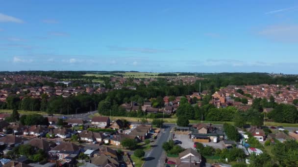 Luton England July 2023 Aerial View Luton City Residential Houses — Stock Video