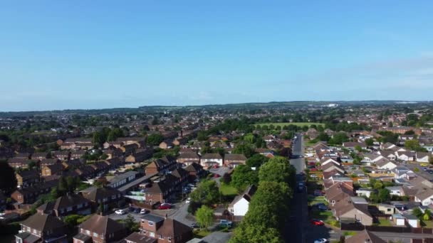 Luton England Července 2023 Aerial View Residential Homes Luton Town — Stock video