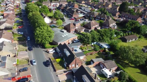 Luton Anglia Marea Britanie Iulie 2023 Aerial View Residential Homes — Videoclip de stoc