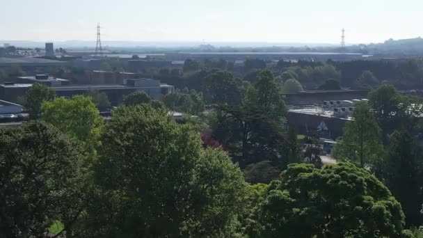 Aerial View Dunstable High Street North Inglaterra Reino Unido Maio — Vídeo de Stock