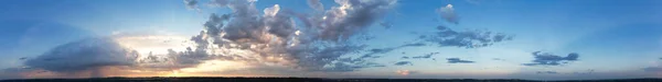 High Angle View Luton City England Sunrise Dramatical Clouds Blue — Stock Photo, Image
