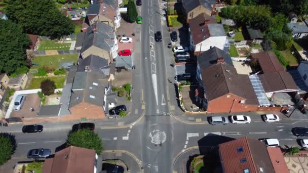 Luton Engeland Verenigd Koninkrijk Juli 2023 Luchtfoto Van Luton City — Stockvideo