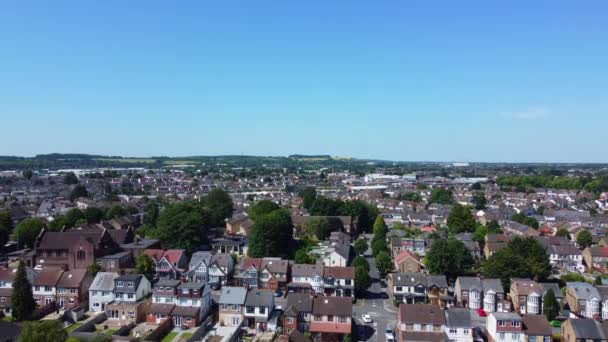 Luton Engeland Verenigd Koninkrijk Juli 2023 Luchtfoto Van Luton City — Stockvideo