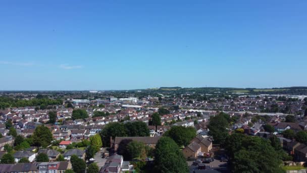 Luton Anglia Egyesült Királyság Július 2023 Aerial Footage Luton City — Stock videók