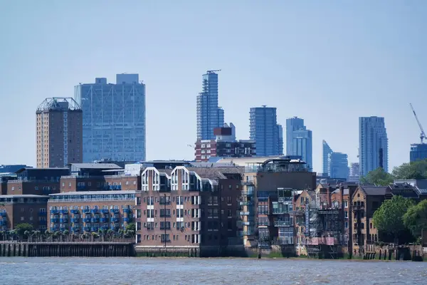 Londres Inglaterra Reino Unido Junho 2023 Edifícios Canary Wharf Londres — Fotografia de Stock