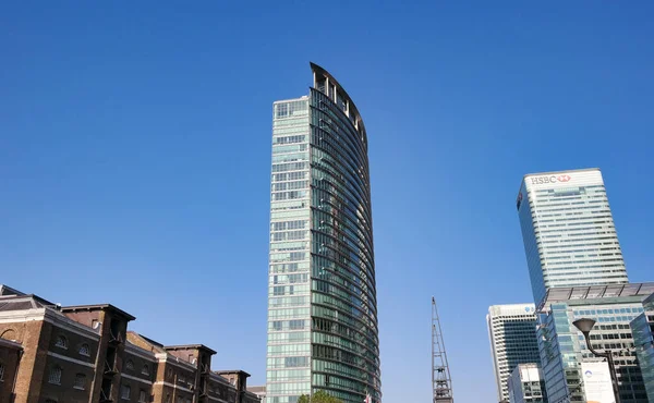 London England United Kingdom June 2023 Buildings Canary Wharf London — Stock Photo, Image