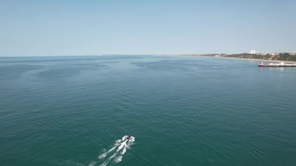 Rli Kingdom Bournemouth Beach Temmuz 2022 Yaz Tatili Yüksek Açılı — Stok video