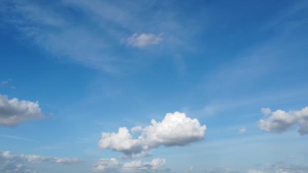 Lucht Wolken Stad Video — Stockvideo