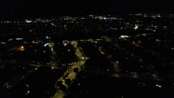 Filmati Aerei Luton City Durante Notte Luglio 2023 — Video Stock