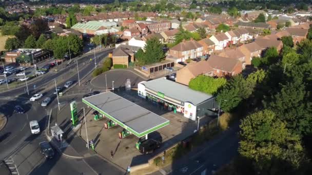 Nagranie Drogowe Luton City Traffic Stacji Leagrave Nagranie Zarejestrowano Kamerą — Wideo stockowe