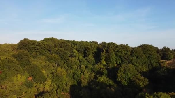 High Angle Footage British Countryside Landscape Hills Filmagem Foi Capturada — Vídeo de Stock