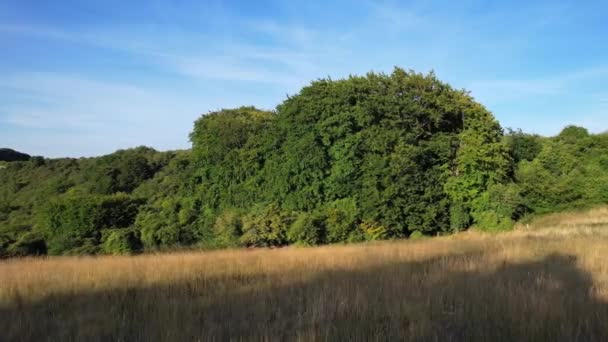 High Angle Footage British Countryside Landscape Hills Dalam Bahasa Inggris — Stok Video