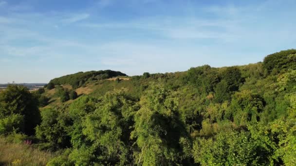 Високорівневі Кадри Британських Сільських Ландшафтів Пагорбів Кадри Були Захоплені Камерою — стокове відео