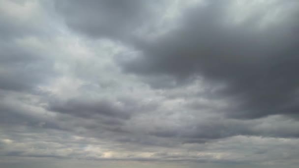 Time Lapse High Angle Footage Fast Moving Rain Storm Σύννεφα — Αρχείο Βίντεο