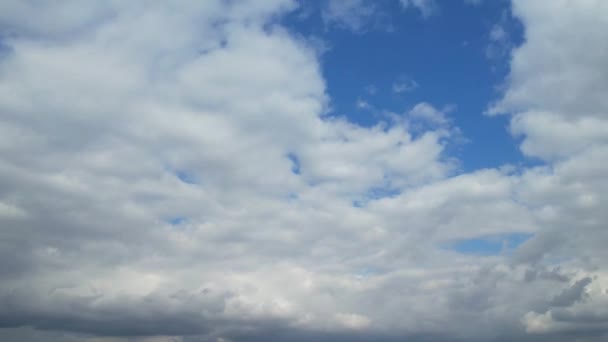 Time Lapse Riprese Alto Angolo Pioggia Rapido Movimento Nuvole Tempesta — Video Stock