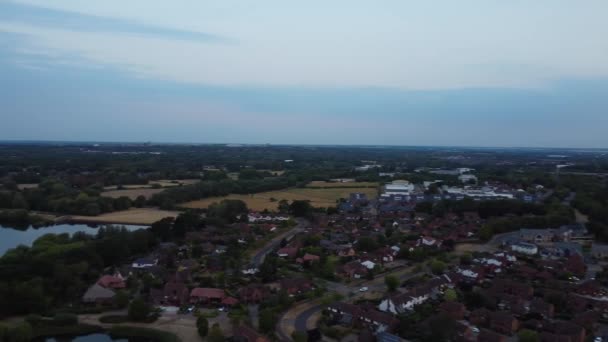 Evening Footage Caldecotte Lake Milton Keynes City England 시계는 2022 — 비디오
