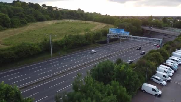 Luton England Velká Británie Července 2022 Pohled Výšky Britských Dálnic — Stock video