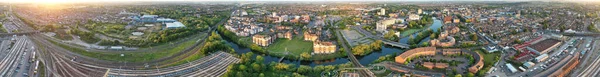 Central Bedford City Inglaterra Reino Unido Maio 2023 Vista Aérea — Fotografia de Stock