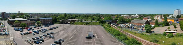 Central Bedford City England Egyesült Királyság Május 2023 Aerial View — Stock Fotó