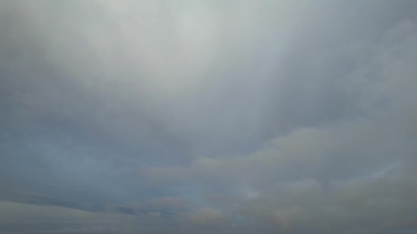 Morgenwolken Blauwe Lucht — Stockvideo