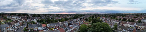 Nuvens Durante Pôr Sol Sobre Luton City Inglaterra Reino Unido — Fotografia de Stock