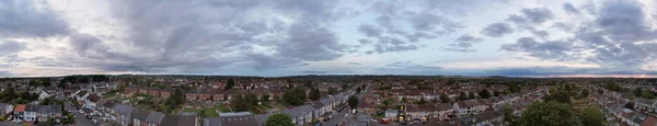 Moln Solnedgången Över Luton City England Storbritannien — Stockfoto