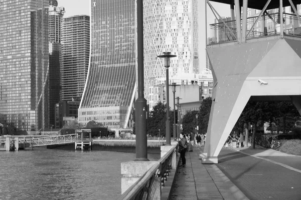 Londres Inglaterra Reino Unido Junio 2023 Edificios Canary Wharf Centro — Foto de Stock