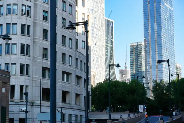 London England United Kingdom June 2023 Buildings Canary Wharf Central — Stock Photo, Image