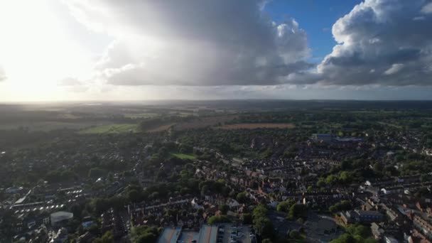 Alban Town England September 2022 Aerial View Alban Town — 图库视频影像