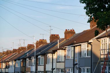 Luton Sokağı, İngiltere, İngiltere 'de Evler Manzarası