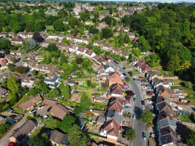 İngiltere 'nin Luton şehrinin hava görüntüsü, Birleşik Krallık